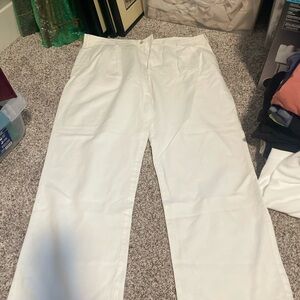 Caribbean White Chinos Lightweight Cotton Blend